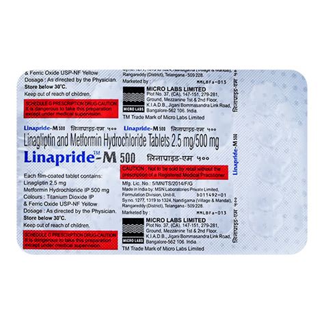 linapride m 2.5 500.